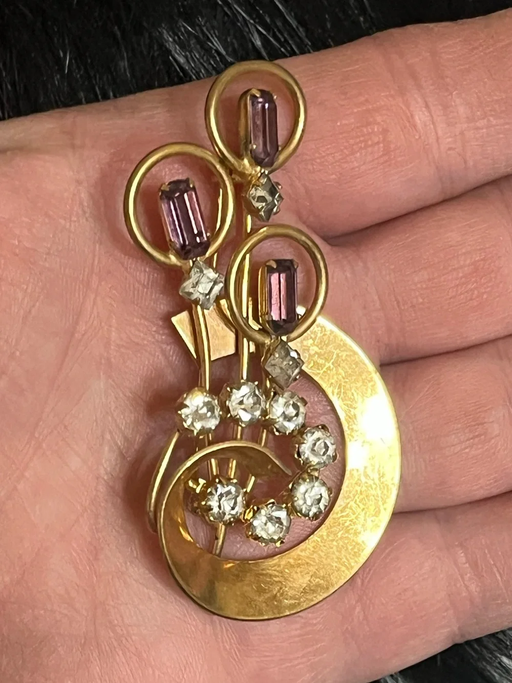 Vintage Rhinestone Brooch